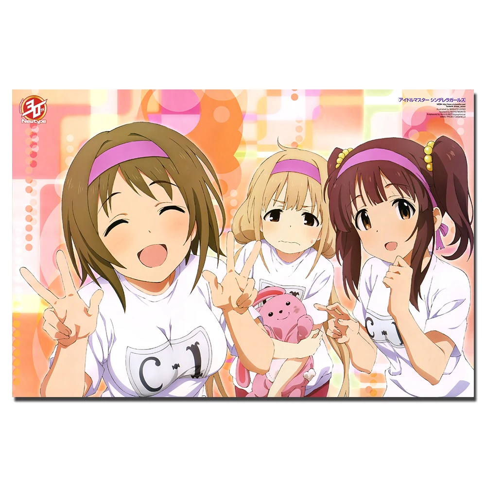 Idolmaster Золушка девушки аниме плакат холст ткань печать живопись для домашнего