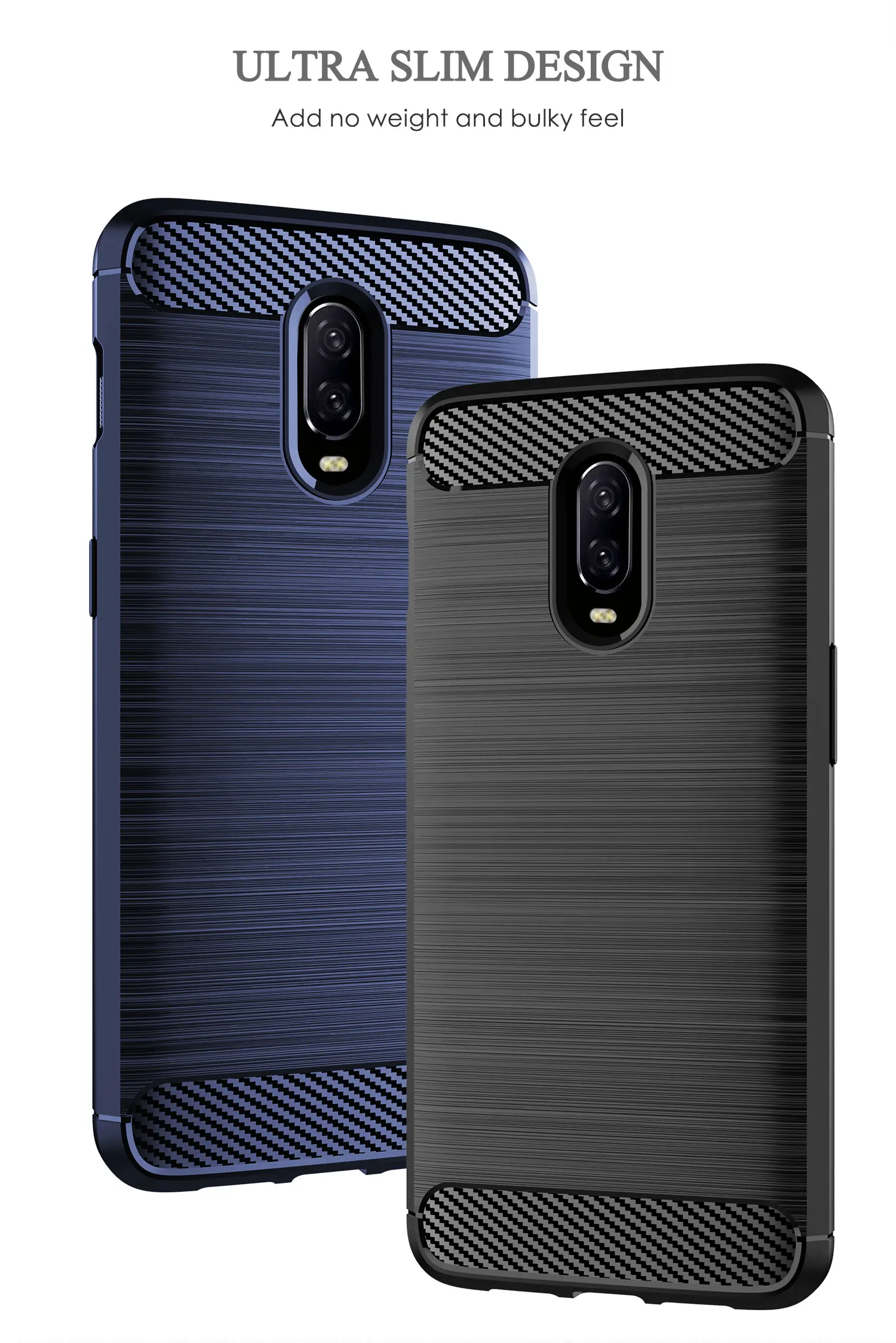 10 шт./лот чехол из углеродного волокна для OnePlus 6T 6 Матовый Мягкий силиконовый One Plus