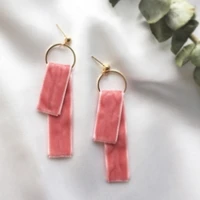 2020 new beautiful jewelry earrings wind with a cross velvet geometric personality exaggerated earrings ladies gift spree