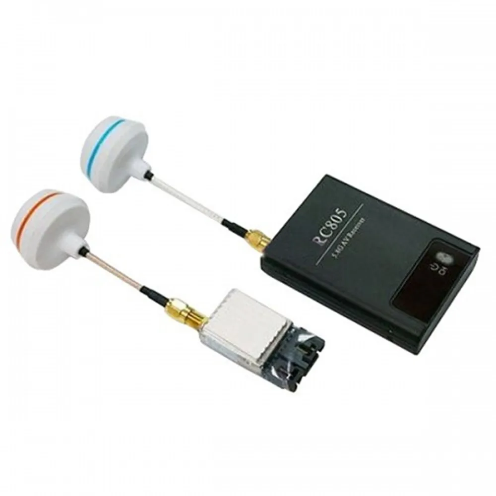 

Boscam Tx and Rx Combo RC805 AV Receiver and TS351 5.8G 200mW AV Transmitter Set w/SMA Female Antenna for FPV