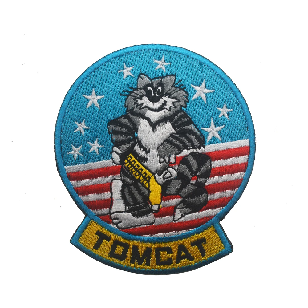 F-14 TOMCAT темно-синий патч военный TOMCAT США истребитель эскадрилья куртка на плечо нашивка значок