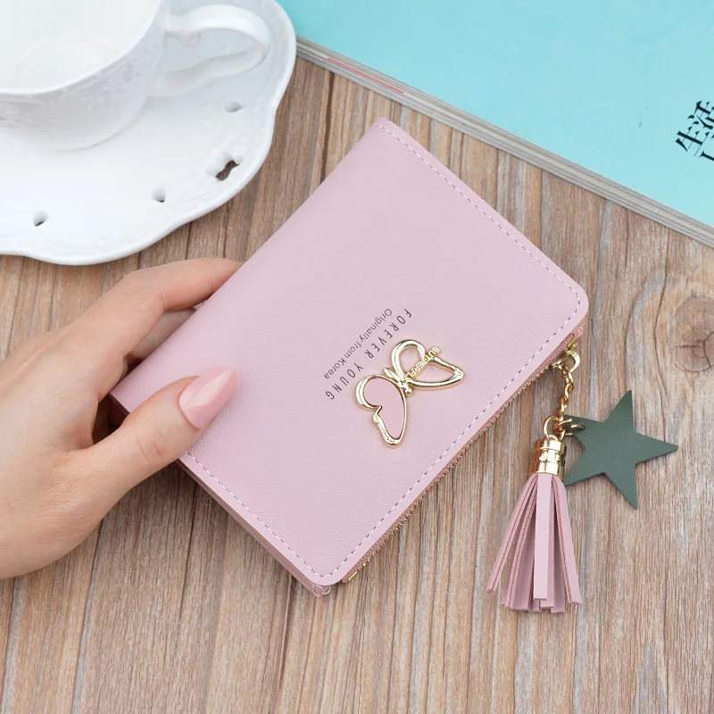 

New Women Wallets PU Leather Purse Female Card Holder Casual Wallet Ms Leather Genuine Coin Pocket