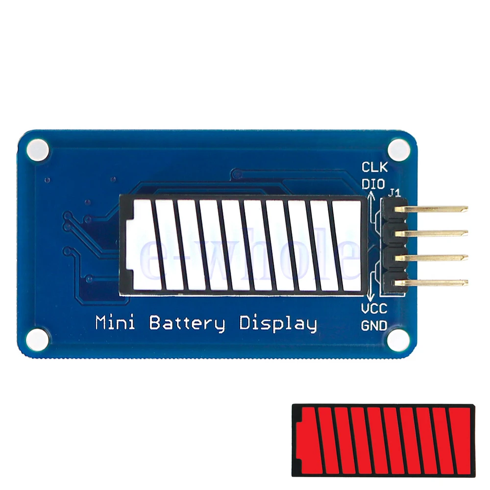Цветная/зеленая/красная батарейка Светодиодная панель дисплей модуль 10