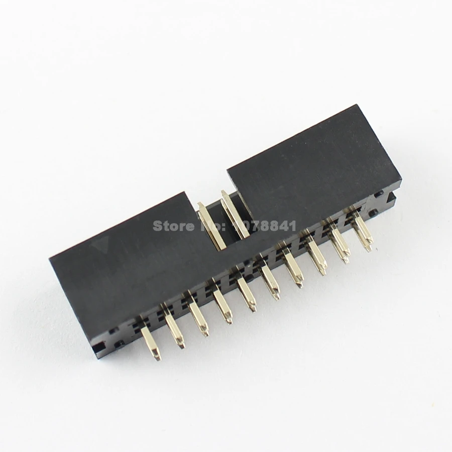 10 шт. 2 54 мм 2x10 пин 20 контактный разъем прямой мужской окутанный PCB Заголовка