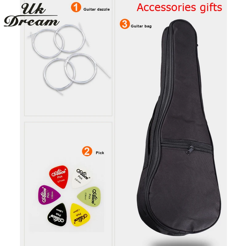 Укулеле из розового дерева 21 дюйм мини акустическая гитара музыкальный