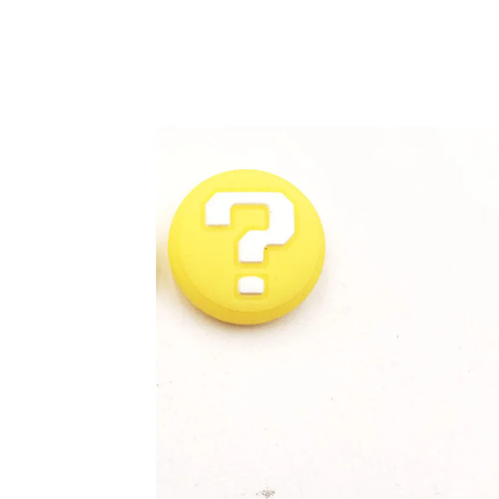 Yellow Question 100 шт = 50 пар силиконовых аналоговых ручек для большого пальца, колпачки s для nintendo Switch NS Joy Con, Джойстики для джойстика, крышки для джойстика - Цвет: Yellow Question
