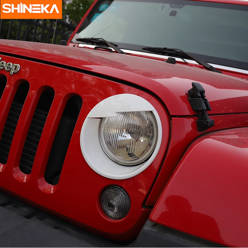 SHINEKA головной светильник крышка злой глаз фары решетка для Jeep Wrangler передние