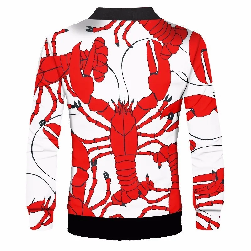 OGKB новые модные повседневные куртки мужские с принтом красный Омар 3D куртка