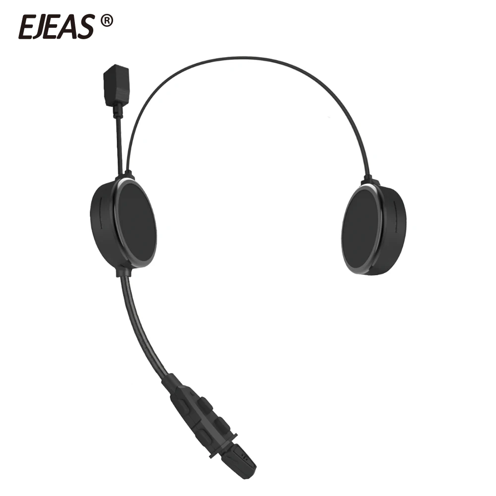 

EJEAS E300 Bluetooth 4.2 Motorcyclist Helmet Headphone Intercom AUX 40mm Speaker 2 Mobile Devices Connection