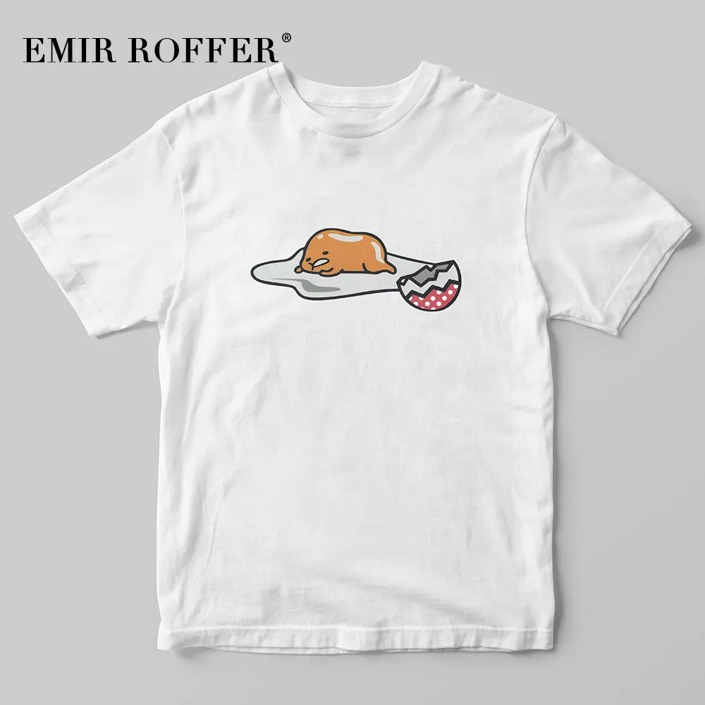EMIR ROFFER модная футболка с принтом яиц Женская забавная графическая 90 s милая