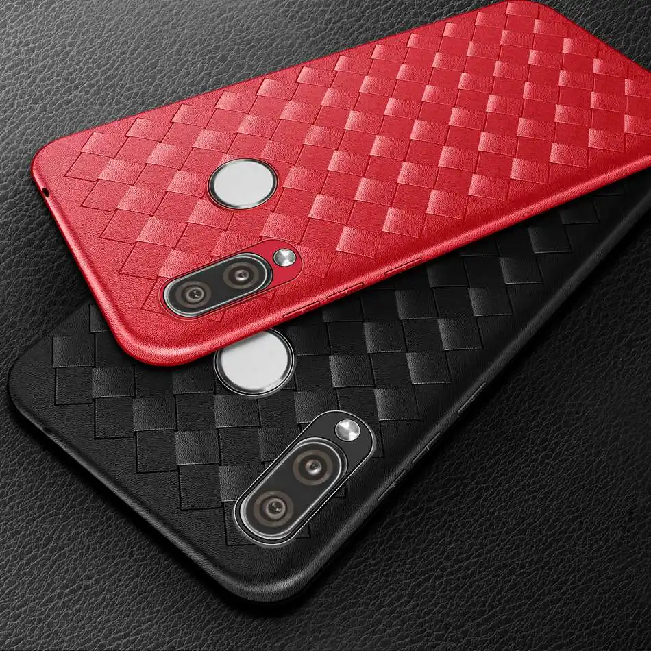Чехол для Huawei Honor Play 6 3 дюйма Ультратонкий силиконовый чехол с плетеной сеткой