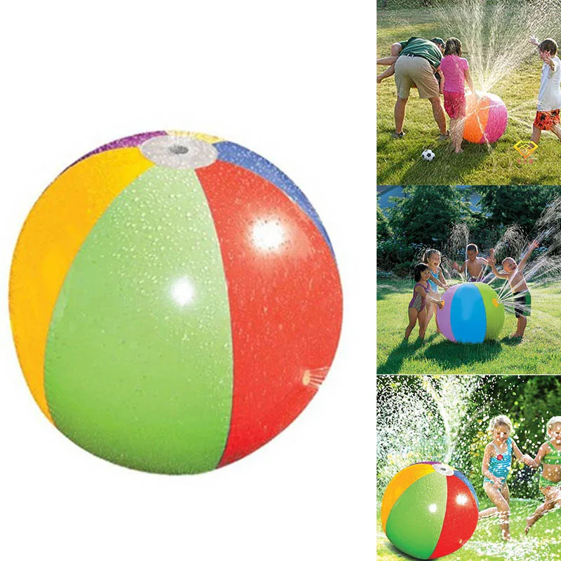 

Splash Spray Ball Inflatable Sprinkler Water Ball Outdoor Fun Toy for Summer Beach Party Pool Play BM88