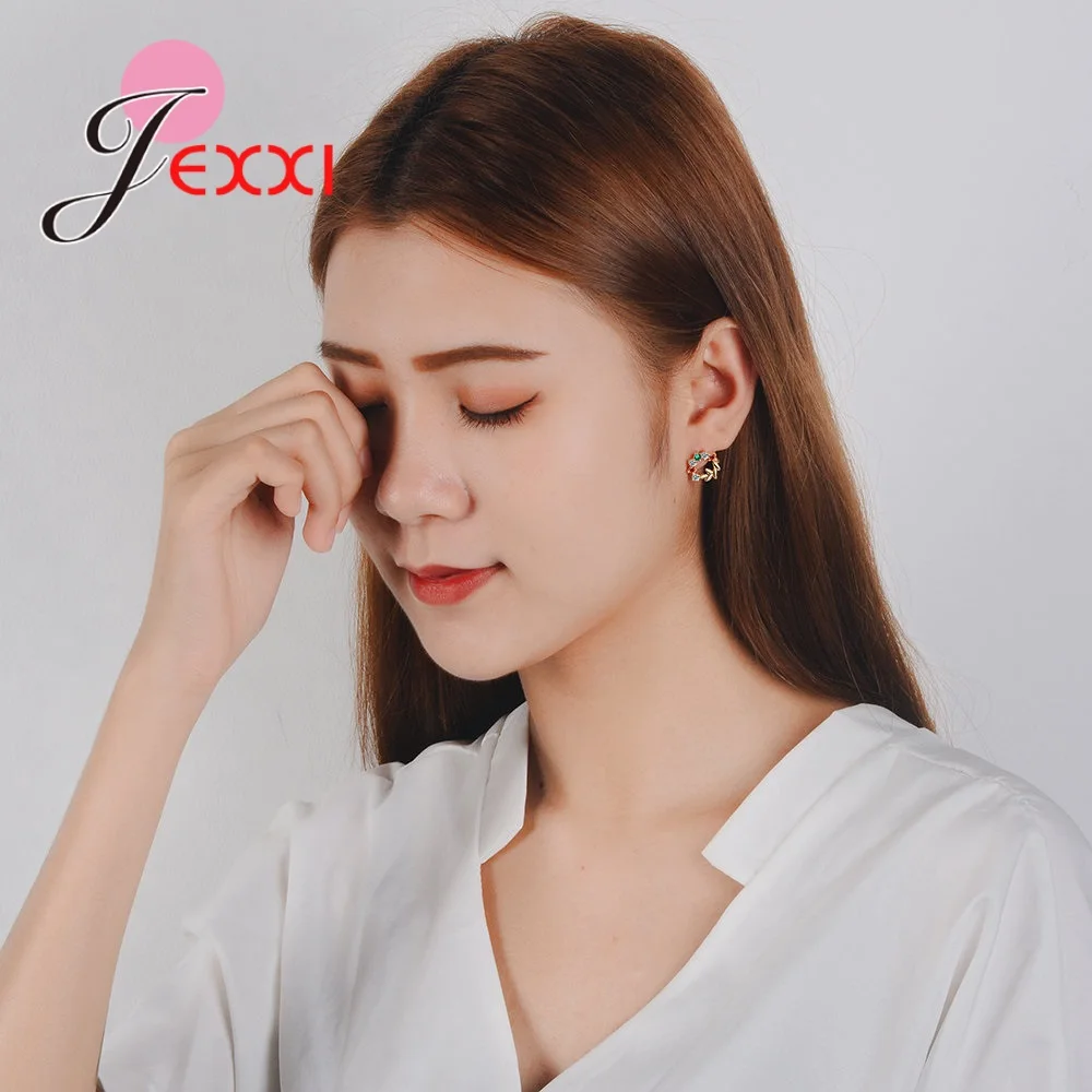 Женские круглые серьги гвоздики из серебра 925 пробы|Серьги-гвоздики| |