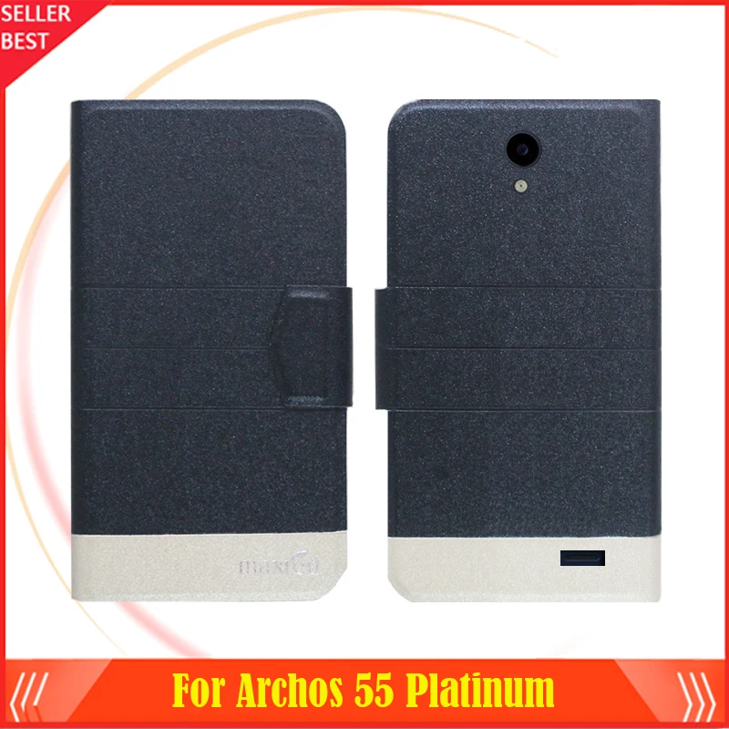 5 цветов Лидер продаж! Кожаный чехол для телефона Archos 55 Platinum Модный Роскошный