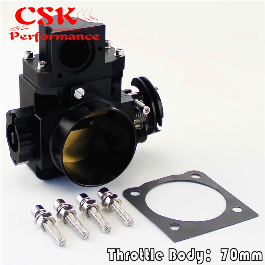 70 мм дроссельной заслонки для Mitsubishi EVO7 EVO8 EVO9 4G63 03 07 EVO 7 8 9 черный|70mm throttle body|throttle