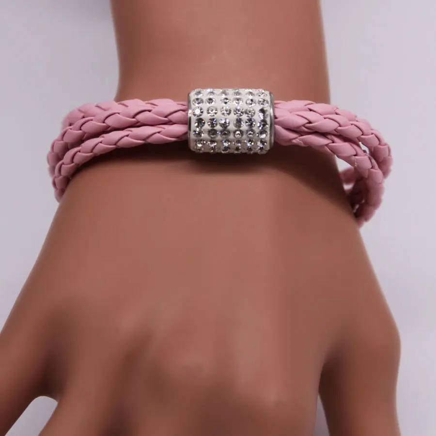 Новинка браслет с магнитной пряжкой кристаллами женское платье из