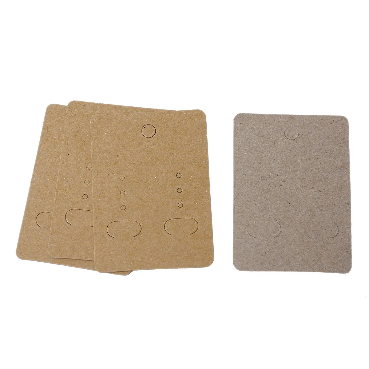 DoreenBeads Brown Paper Jewelry Earrings Display Card Rectangle Light Coffee 7cm(2 6/8")x 5cm(2") 100 Sheets | Украшения и