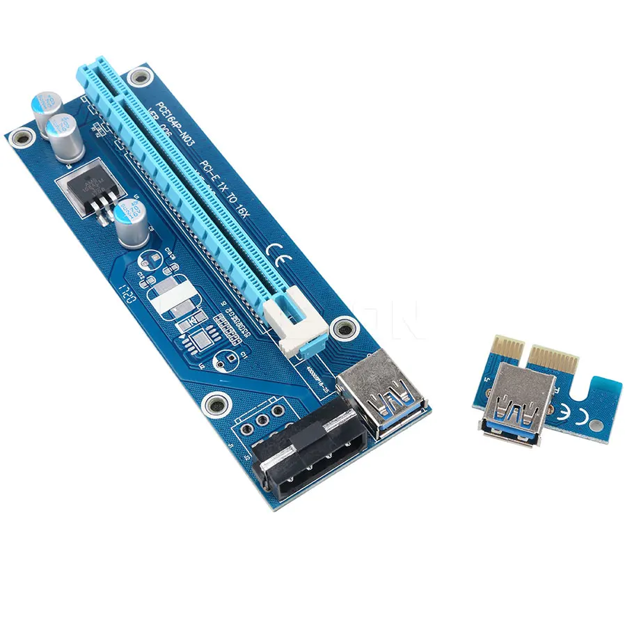 Удлинитель Kebidu PCI E Express 4 8 16 x переходник карта адаптер USB 3 0 SATA 15 контактный штекер