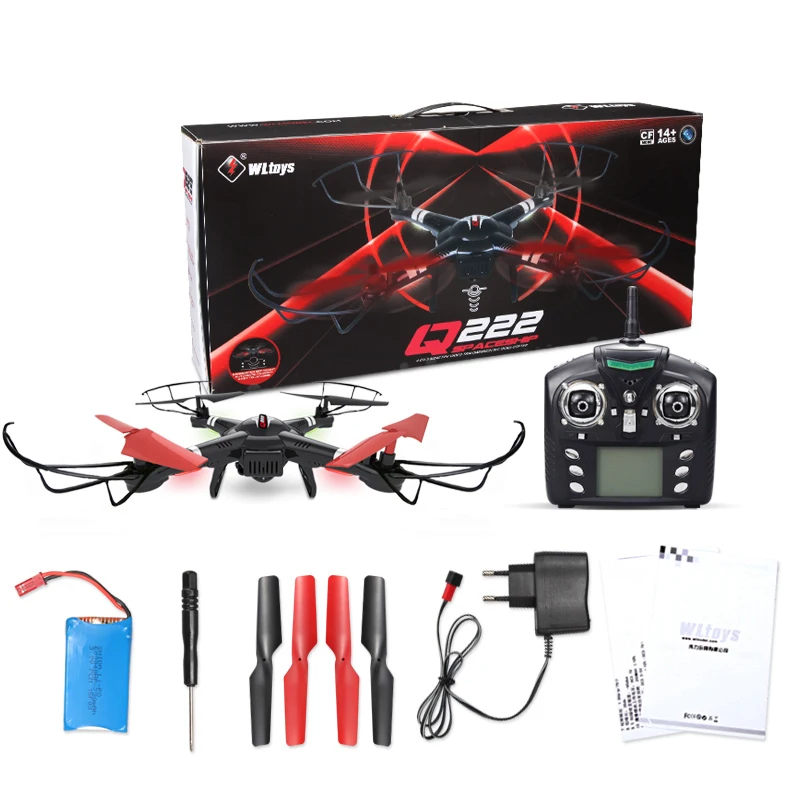 Квадрокоптер Wltoys Q222 2 4 ГГц канала 6 осей 3D Безголовый режим летательный аппарат