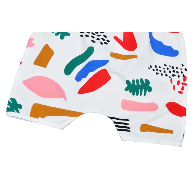 Модные стильные штаны для маленьких мальчиков 2017 летние детские шаровары с