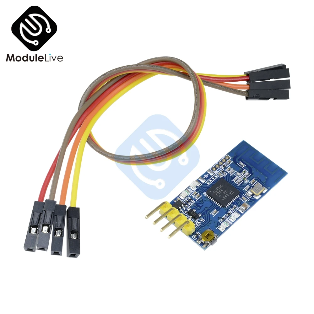 Плата приемопередатчика ZigBee CC2530, 2,4 ГГц, с дистанционным управлением, модуль передачи данных, плата TTL 30 мА, 3 в, 5,5 В, кабель Dopont