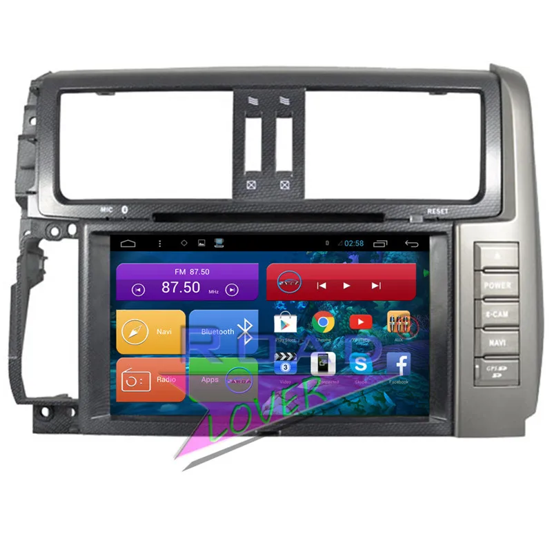 Автомобильный медиацентр Roadlover Android 7 1 gps навигация для Toyota Prado 150 2010 2011 2012 2013 стерео