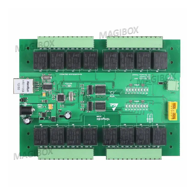 Сетевое реле дистанционного управления TCP/IP 16CH 10A HTTP WEBAPI централизованное