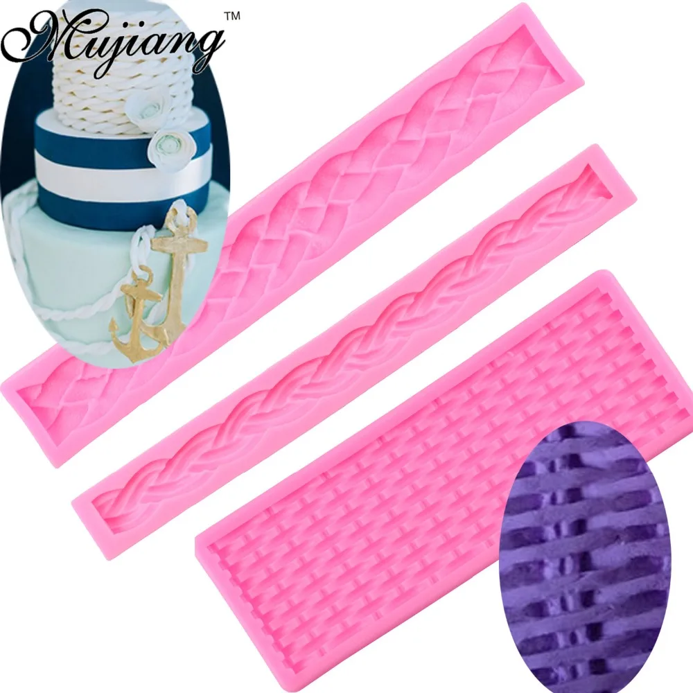 Ротанговая плетеная ткань текстура длинная веревка 3D кайма для торта