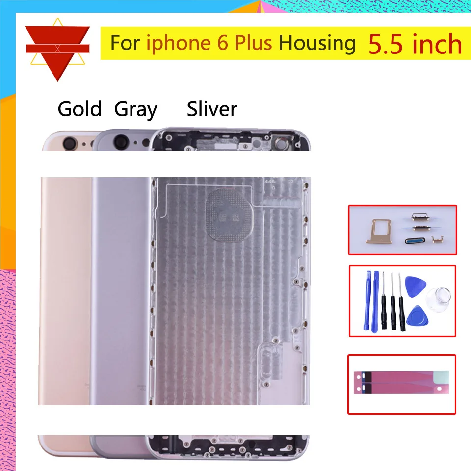 Оригинальное качество для IPhone 6 Plus P задний корпус средняя рамка Корпус Крышка