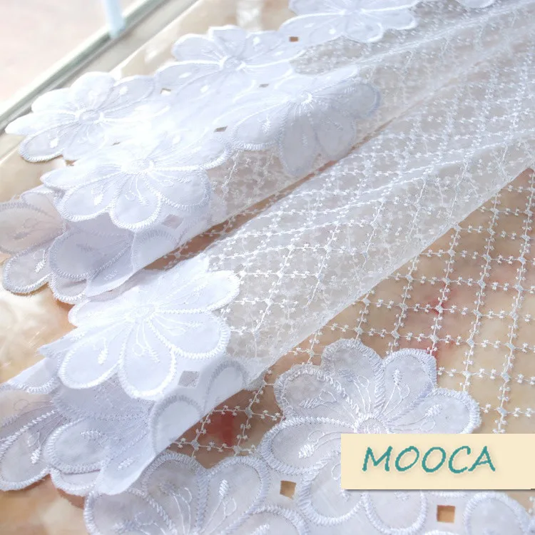 Белый Цветочный вышитый скатерть 85x85 см тканевый чехол | Дом и сад