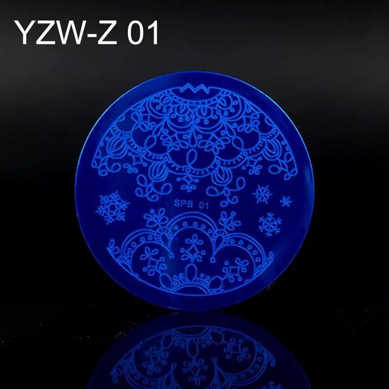 YZW-Z01 30 дизайнов дизайн ногтей штамп шаблон цветок лоза Роза Листья цветочный Рисунок печать пластины для маникюра трафарет - Цвет: YZW-Z01