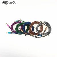 1 m nylon aux cable 3 5mm to 3 5mm male to male auto audio cable fo raudi all series q3 q5 sq5 q7 a1 a3 s3 a4 a4l a6l a7 s6 s7