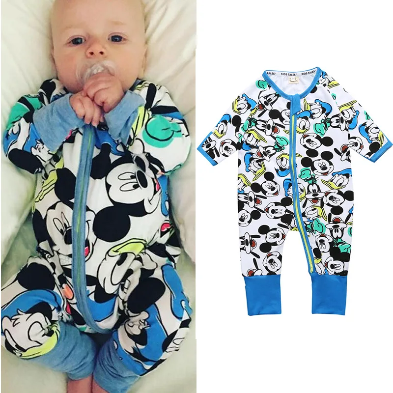 2019 Baby jumpsuits cartoon boys and girls clothing sets high quality newborn clothes suit infant climbing for 0 to 3 year old | Мать и