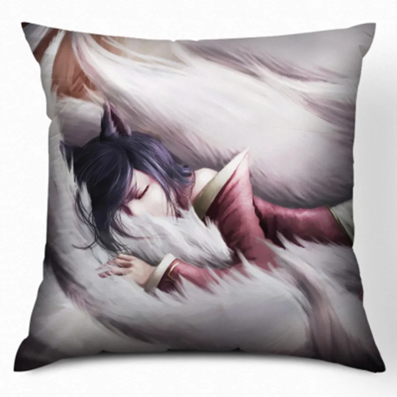 Ahri Gumiho LOL League of Legends Hero хорошее качество Шелковый нейлон наволочка | Дом и сад