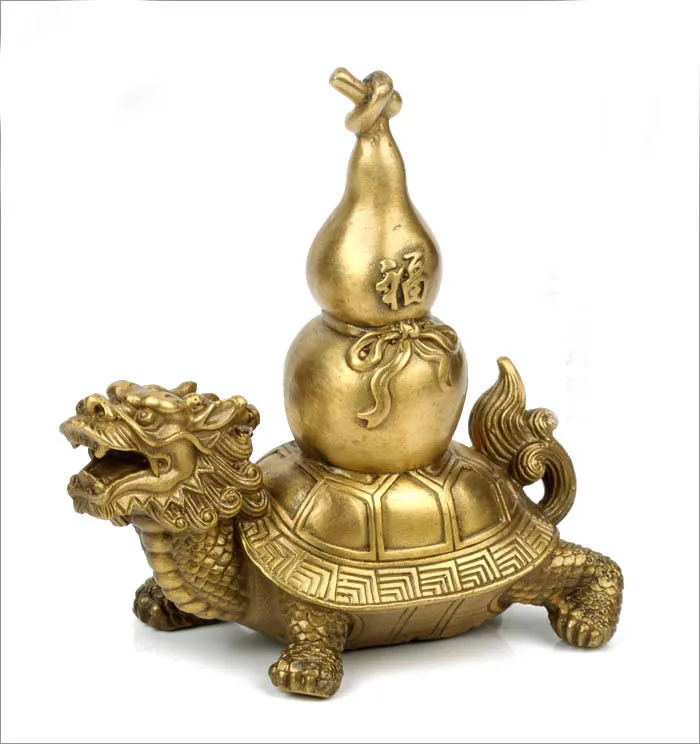 

Pure copper, tortoise gourd, geomantic ornament