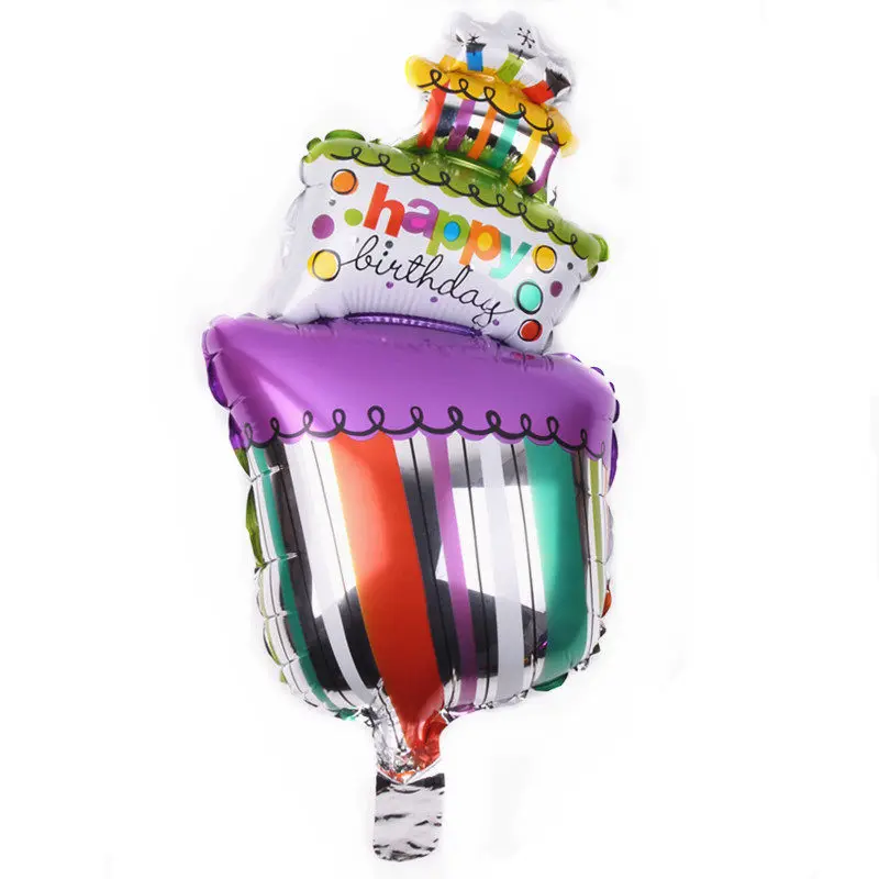 Figure balloon TSZWJ мини пончик торт на день рождения десерт алюминиевые шары Праздник Вечеринка День Рождения украшения игрушки Самоуплотняющиеся - Цвет: Figure balloon