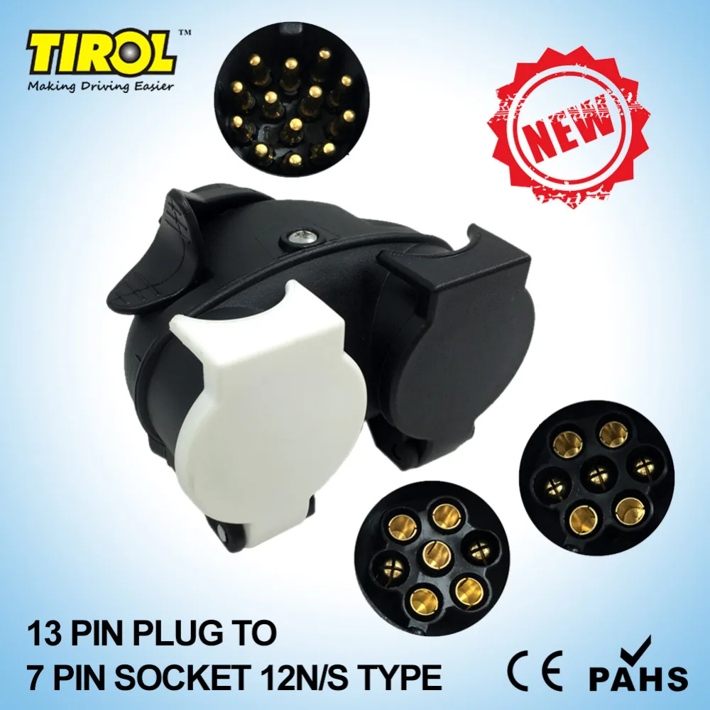 TIROL13 контактный разъем для 12N/12 S 7 Pin розетки караван буксировки преобразования