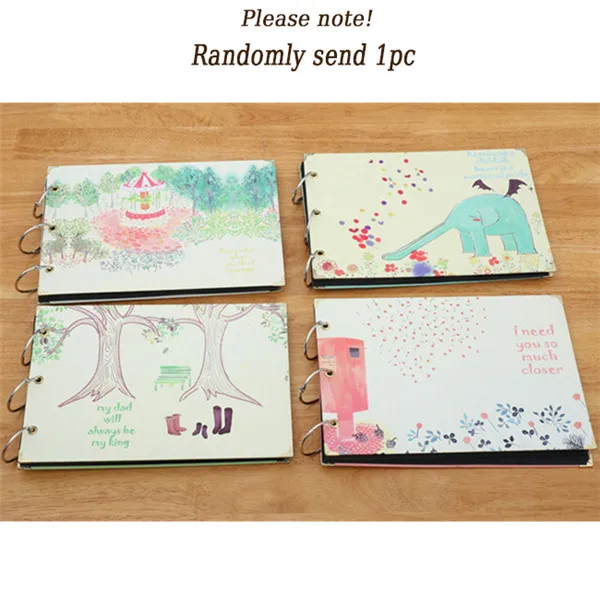 Randomlysend -A Милый мультфильм DIY альбом скрапбук серия DIY альбумсделай сам ручной работы Фотоальбомы для влюбленных Детские свадебные наклейки Скрапбукинг фото - Цвет: Randomlysend -A