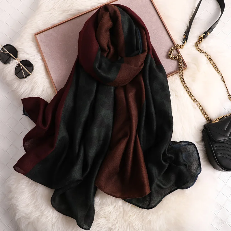 Женский леопардовый шарф хлопковый весенние новые хлопковые шарфы летняя