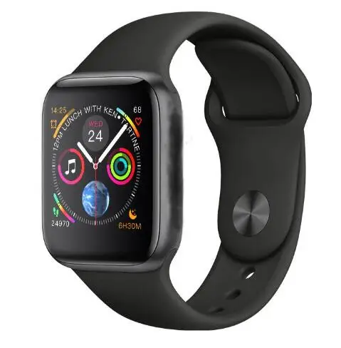 black IWO 8 Смарт-часы серии 4 для apple смарт-Браслет фитнес-трекер для iphone 5 6 6s 7 8 X plus для samsung Смарт-часы honor - Цвет: black
