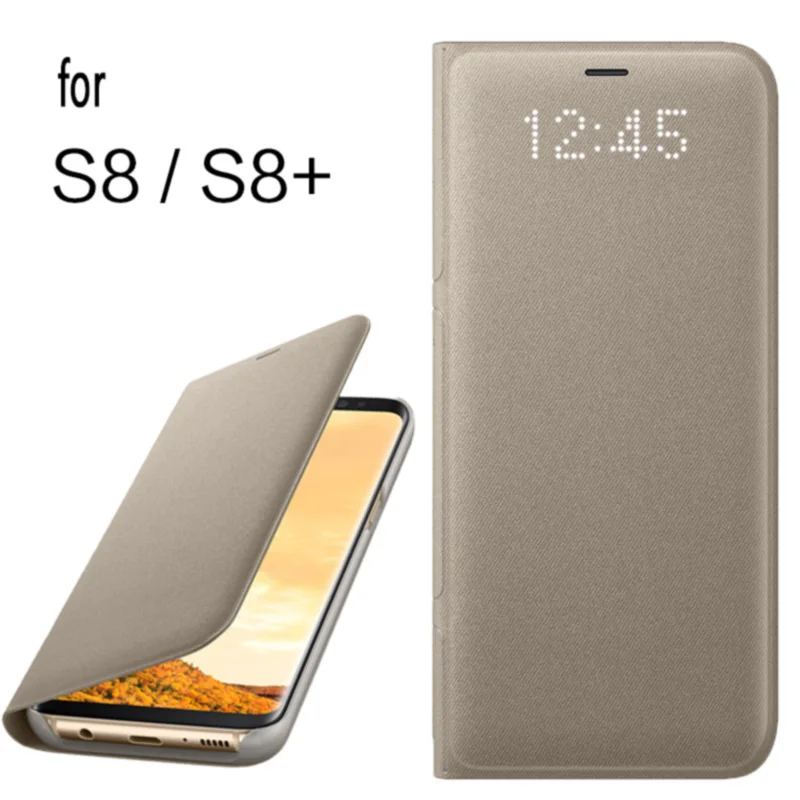 For Samsung S8 S 8 Plus LED View Cover Case 360 Wallet Flip Leather Cute Protective Shockproof Protection Luxury Back Cases | Чехлы для
