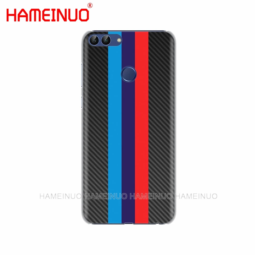 Автомобильный чехол из углеродного волокна с принтом для мобильного телефона huawei Honor 7C Y5 Y625 Y635 Y6 Y7 Y9 Prime PRO