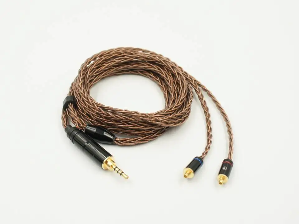 LZ A4 MMCX 8 Core 6N монокристаллической Медь наушники для аудиофилов IEMs обновления
