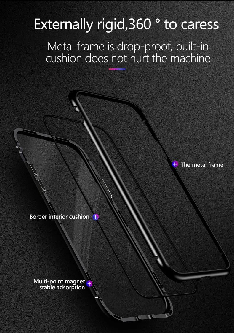 Для iphone 8 чехол для iphone X стеклянный чехол для iphone 7 8 Plus X Чехол Роскошная стеклянная задняя крышка для iphone X чехол на магните