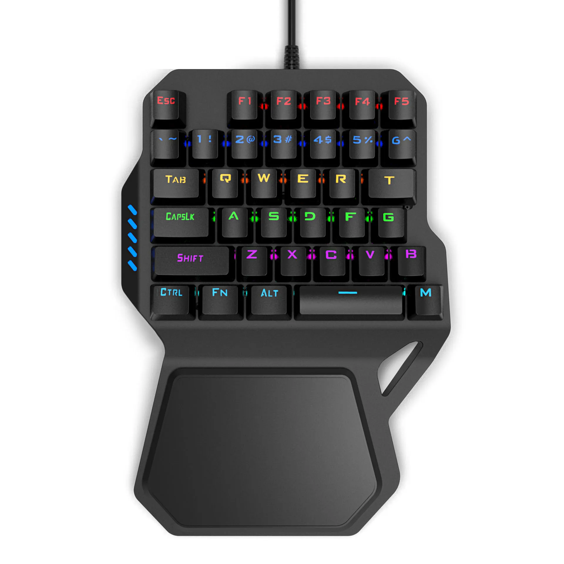RK B30 Механическая компьютерная ПК PUBG игровая клавиатура Проводная USB Радуга с