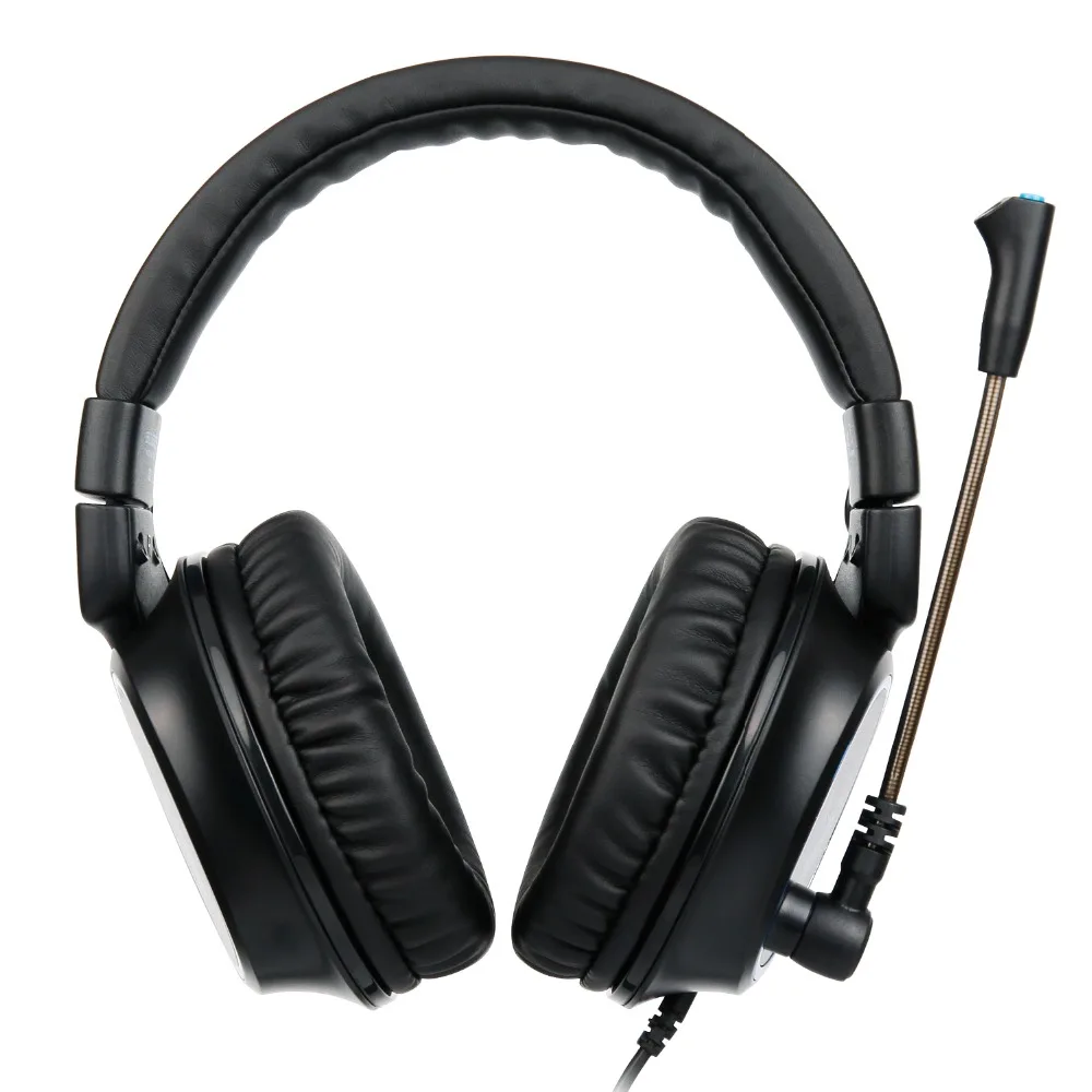 PC Gaming Headset Sades R6 объемного звучания Over Ear Шум изоляции наушники с микрофоном объем