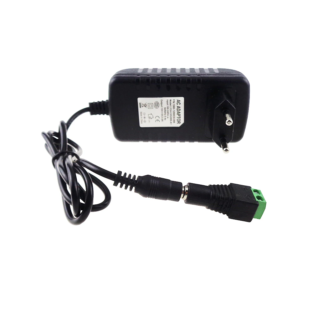 Адаптер питания с гнездом постоянного тока 3A для одноцветной светодиодной ленты