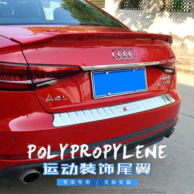 Задний спойлер для Audi A4L из АБС-пластика с лакированным праймером стиль a4 2017 2018 TRD |