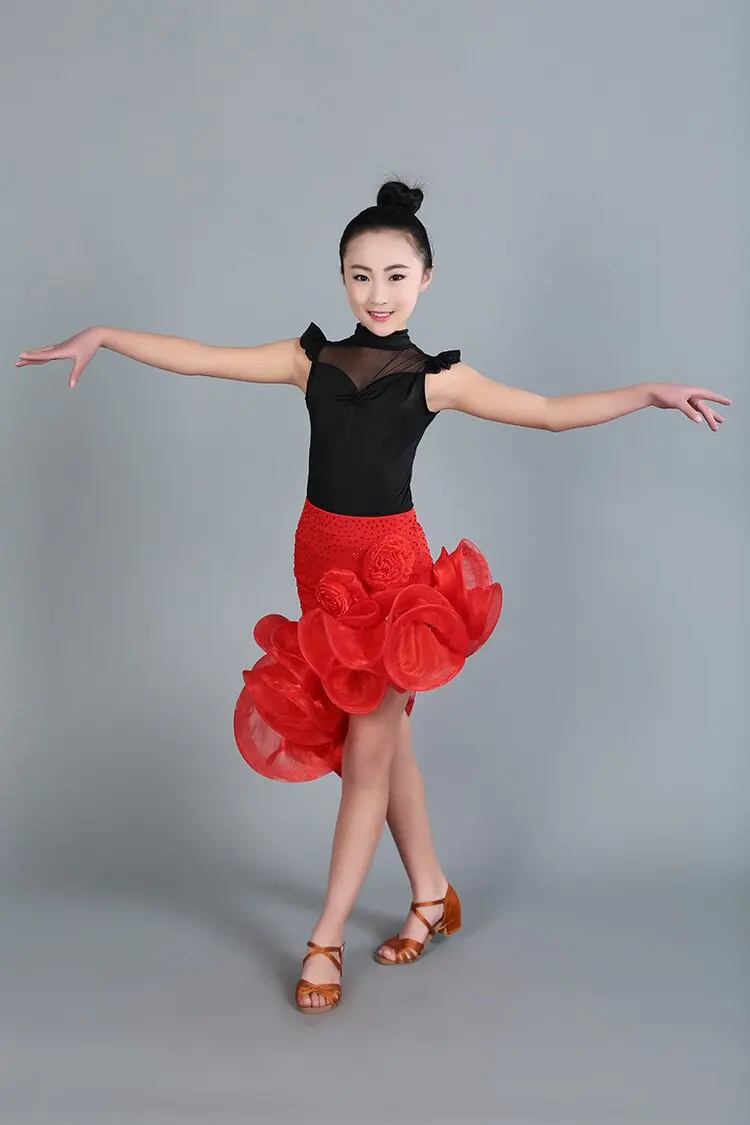 Детское сексуальное платье для бальных танцев танцевальное соревнований Одежда