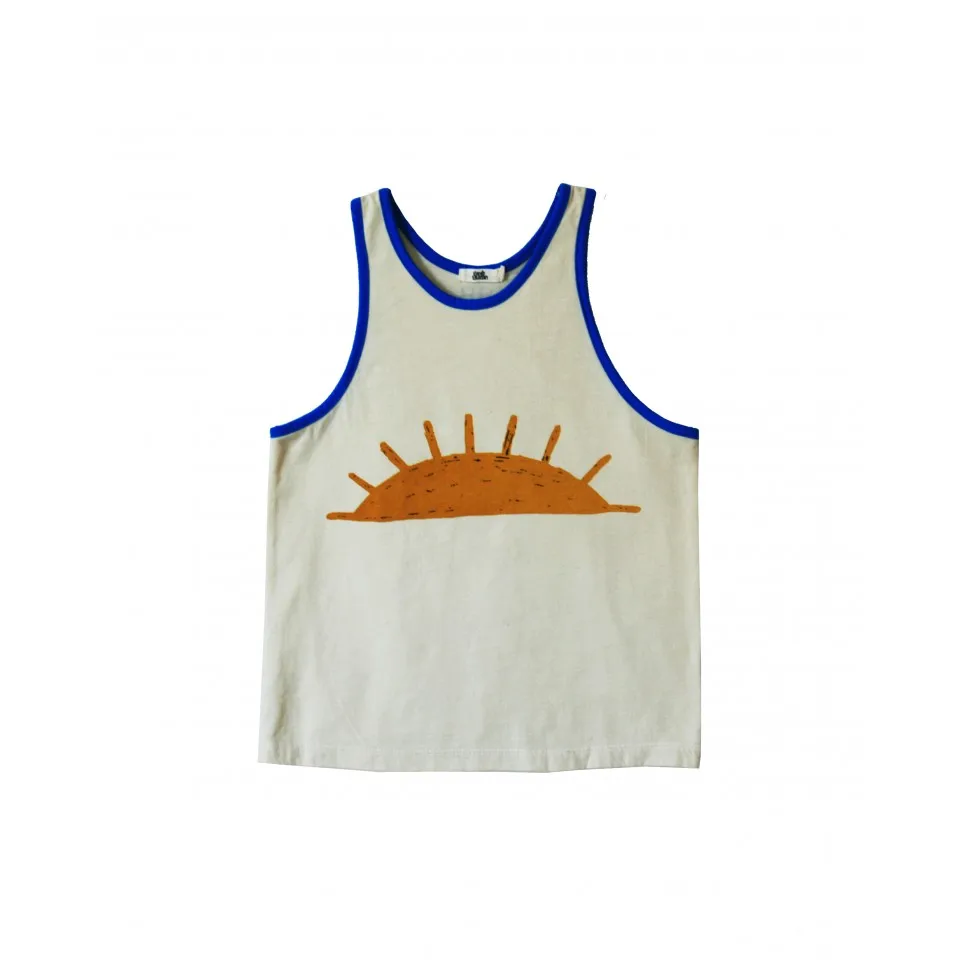 vest Комплекты детской одежды пляжная одежда для девочек футболки для девочек детские комбинезоны, хлопковая Футболка с изображением кактуса и солнца детские штаны для маленьких мальчиков летние топы - Цвет: vest